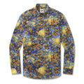 Long Sleeve Hawaiian Shirt For Men Van Gogh Sunflower Cotton Button-down Aloha Shirt