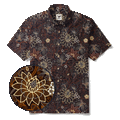 Men's Hawaiian Shirt Short Sleeve Button-down 100% Cotton Yellow Aloha Enchanting Blooms And Butterflies
