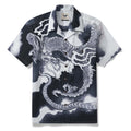 Dragon Riding the Clouds By Ayang 100% Cotton Men's Aloha Hawaiian Short Sleeve Camp Collar Shirt