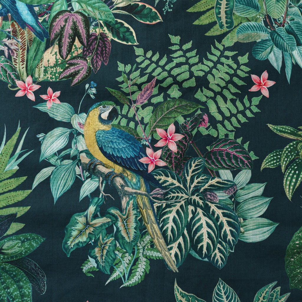 Green Hawaiian Shirt Vintage Tropical Parrot Shirt Men's 100% Cotton Short Sleeve Camp Collar Aloha Shirt