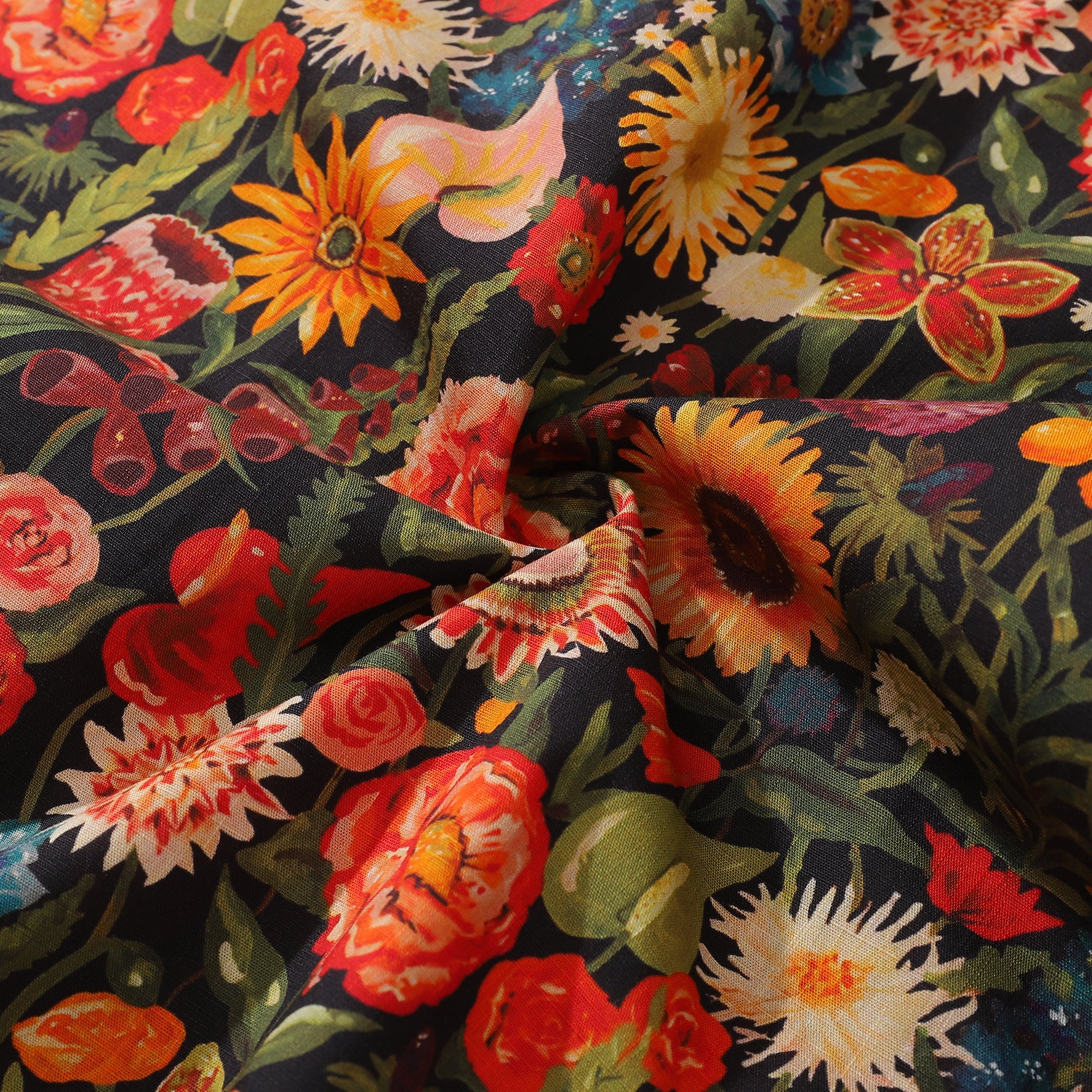 1930s Vintage Hawaiian Shirt For Men Flowers Shirt Button-down Short Sleeve 100% Cotton Shirt