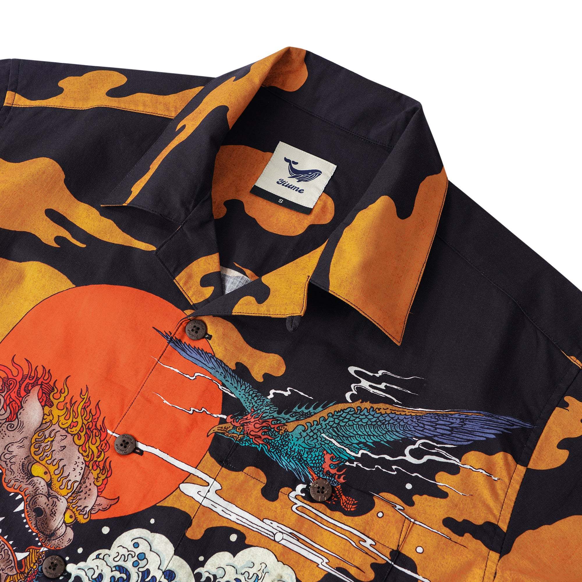 Japanese Ukiyo-e No. 5 By RLoN Hawaiian Shirt for Men Short Sleeve Camp Collar Shirt
