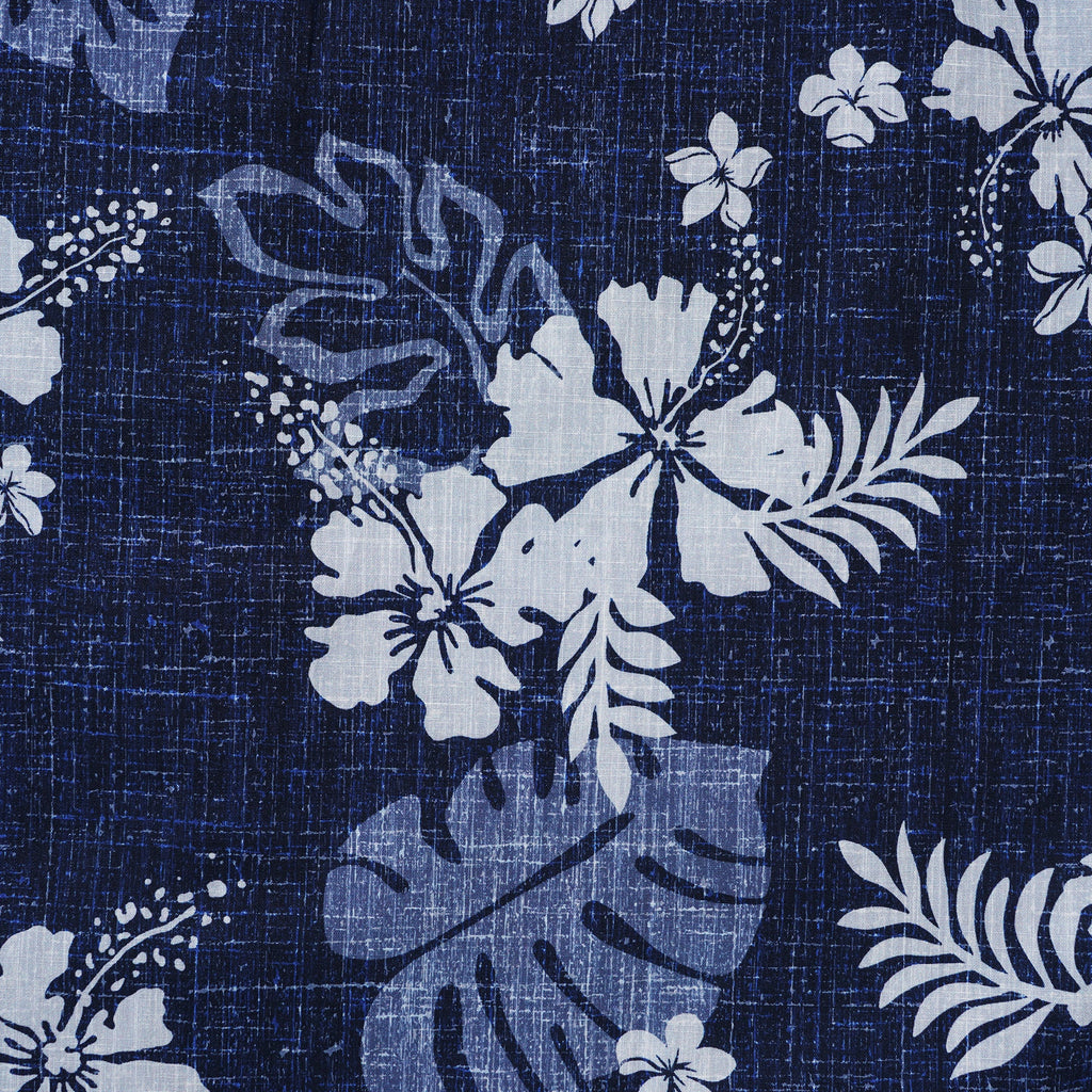 Yiume Tropical Hawaiian Shirt For Men Breathable Shirt Blue Short Sleeve Button-down Shirt