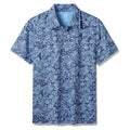 Men's Hawaiian Traces of Time Print Short Sleeve Polo Shirt