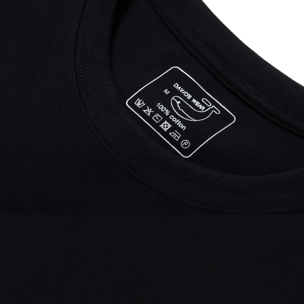 Stain-proof Crew Neck Black Short Sleeve Basic Tee Shirt Stain-proof Basic Tee Black