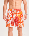 Men's Tiki 6-Inch Shorts 100% Polyester Aloha By TIKIROB Casual Printed Shorts