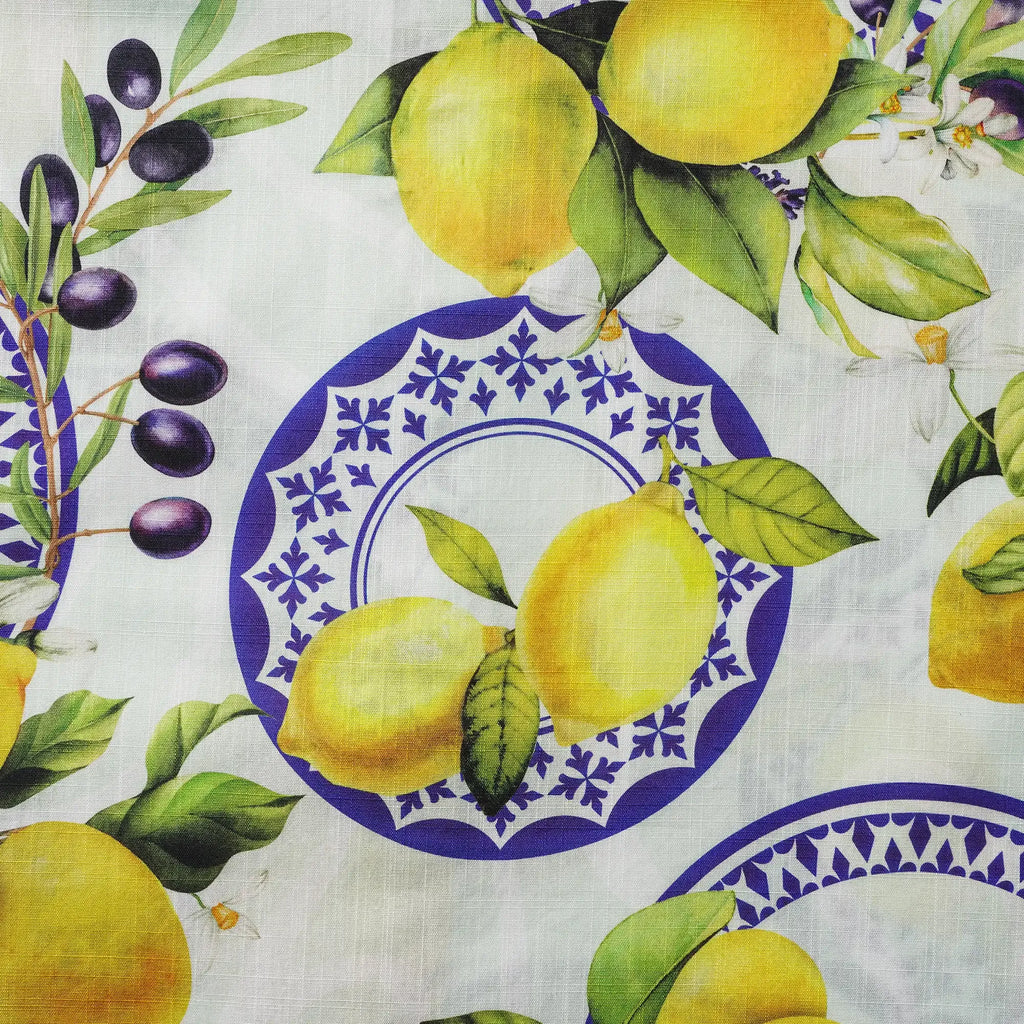 Men's Hawaiian Shirt Short Sleeve Button-down 100% Cotton Yellow Aloha Lemon, Olive, And Lavender Harmony Symphony